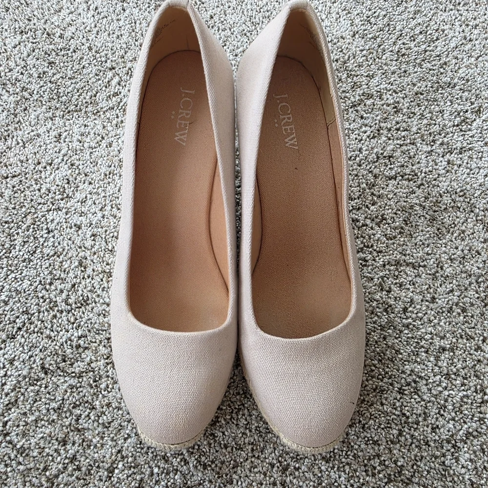 J. Crew Women's Beige Wedge Shoes